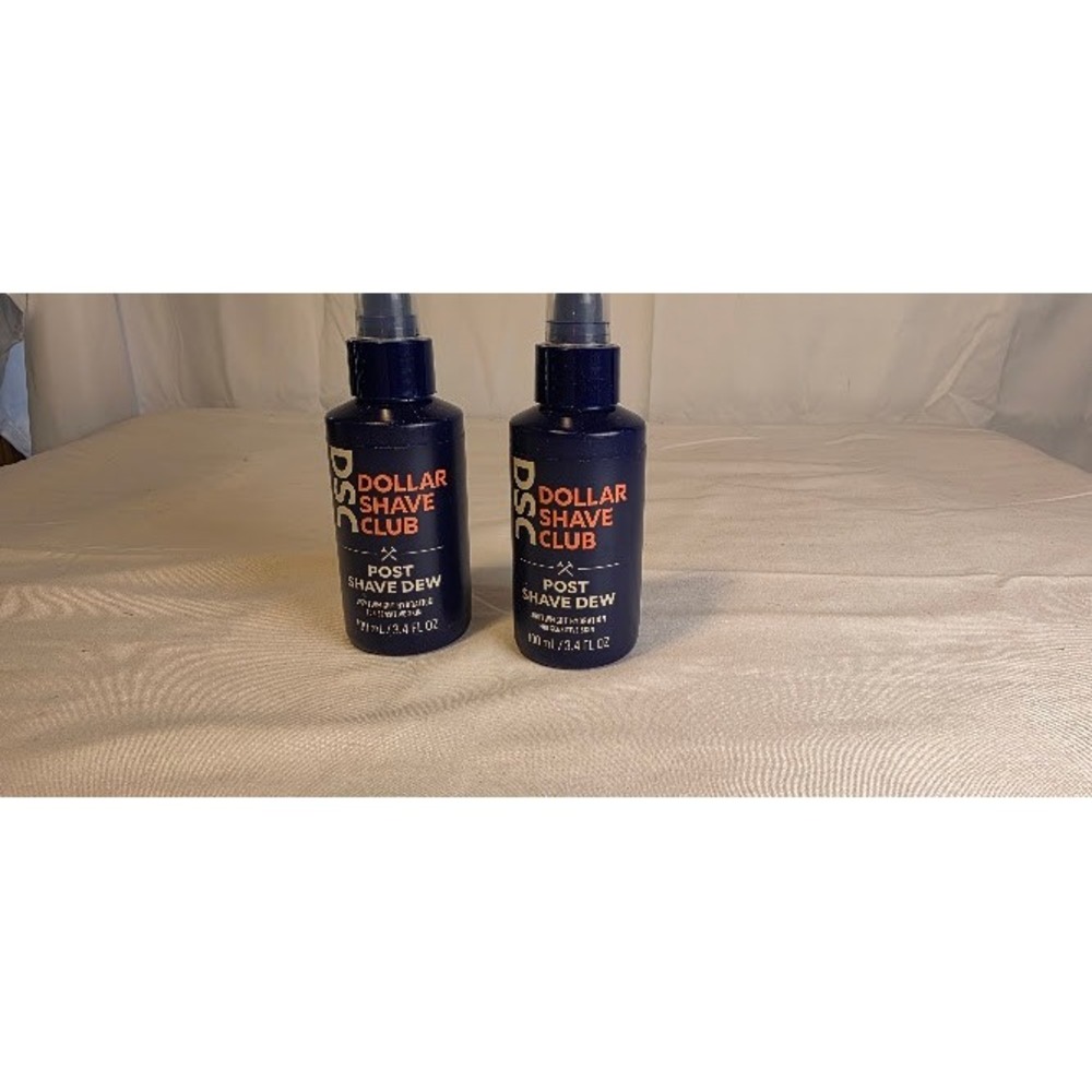 Lot of 2 Dollar Shave Club Post Shave Dew Lightweight Moisturizer 3.4 fl oz Each